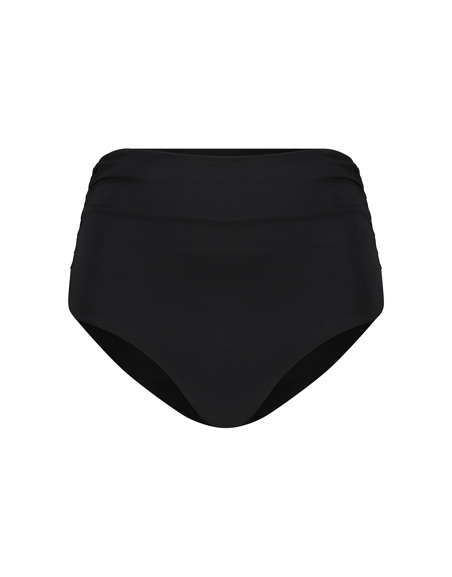 Nixie High Waisted Bikini Bottom | Black