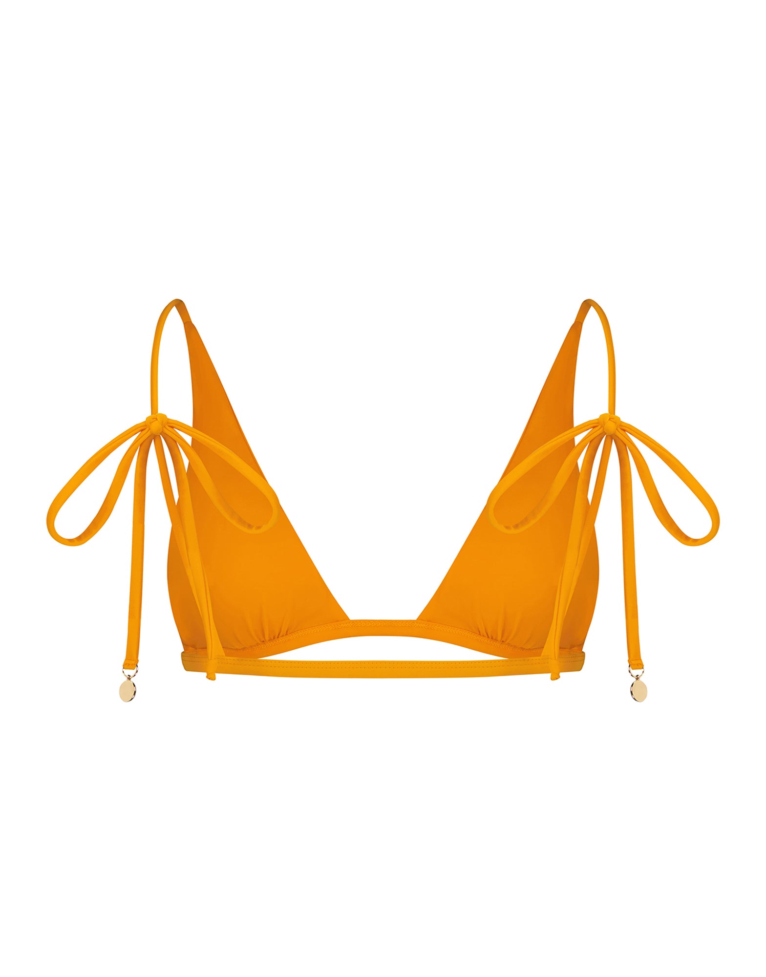 Nixie Bralette Bikini Top | Orange