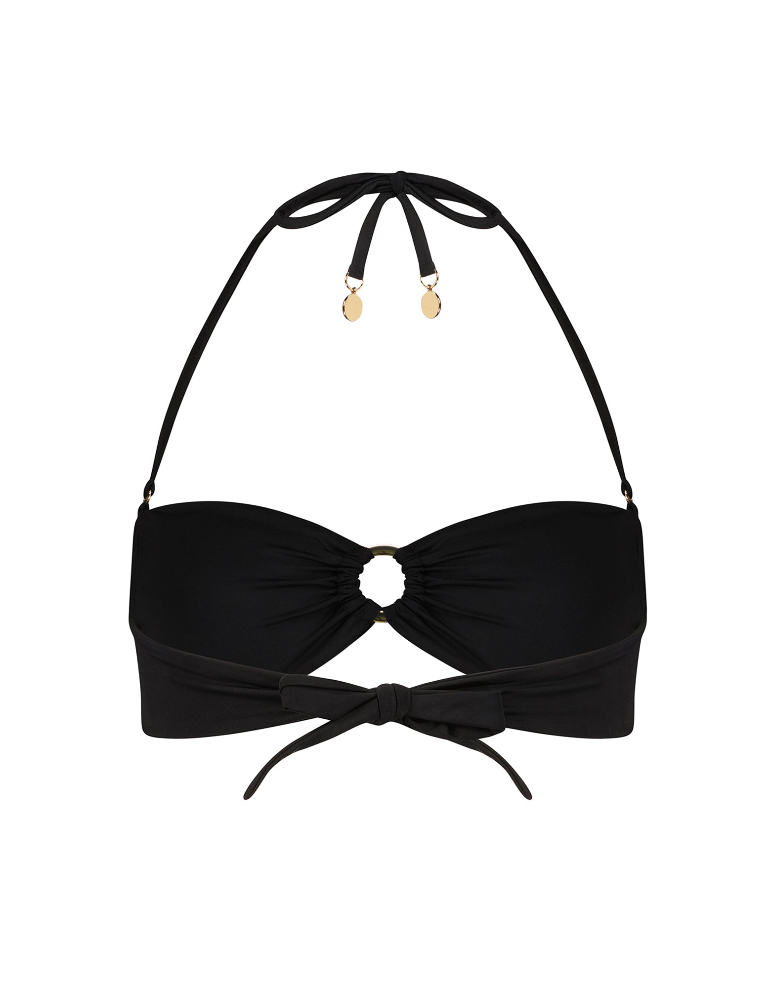 Pearla Bandeau Bikini Top | Black