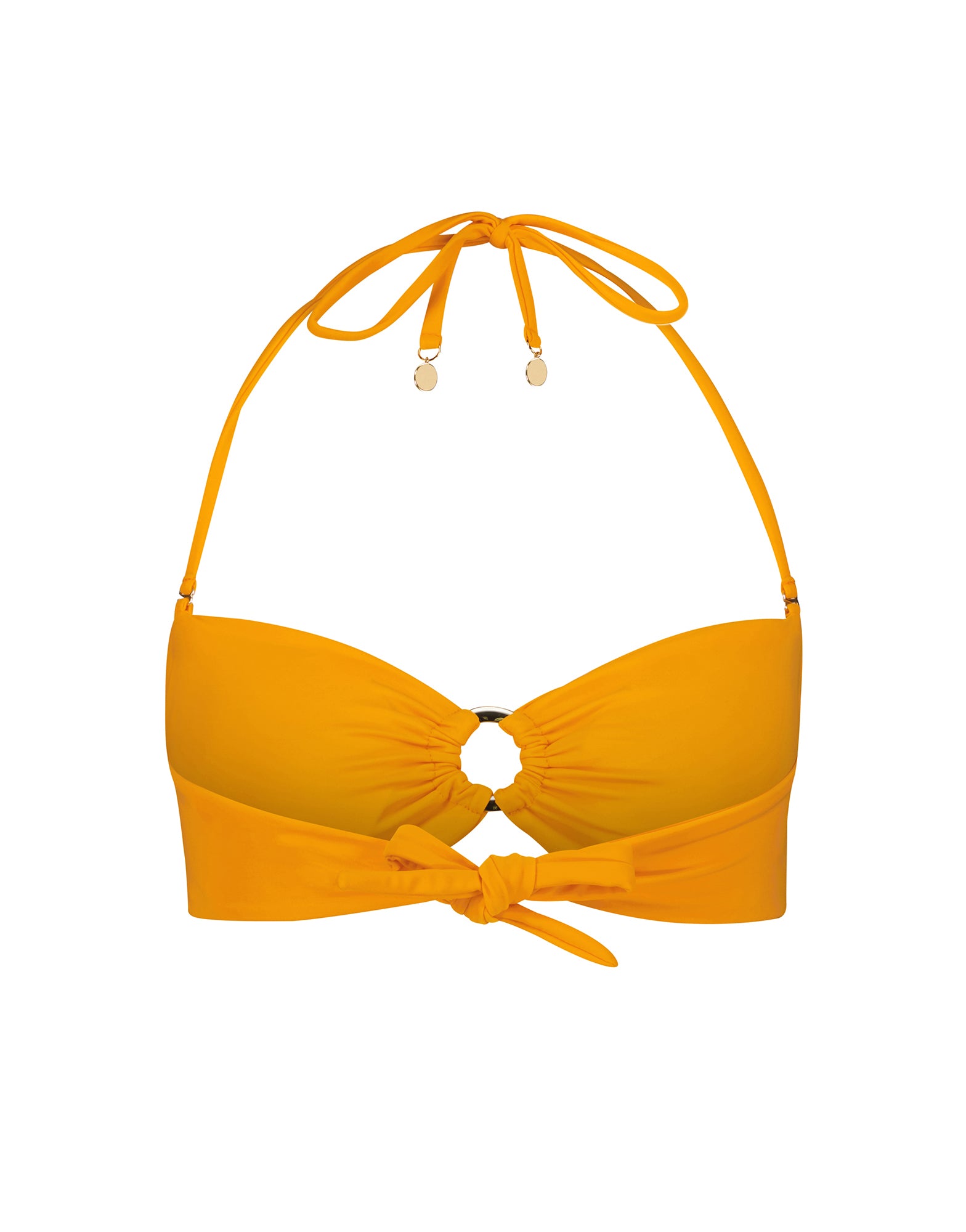 Pearla Bandeau Bikini Top | Orange