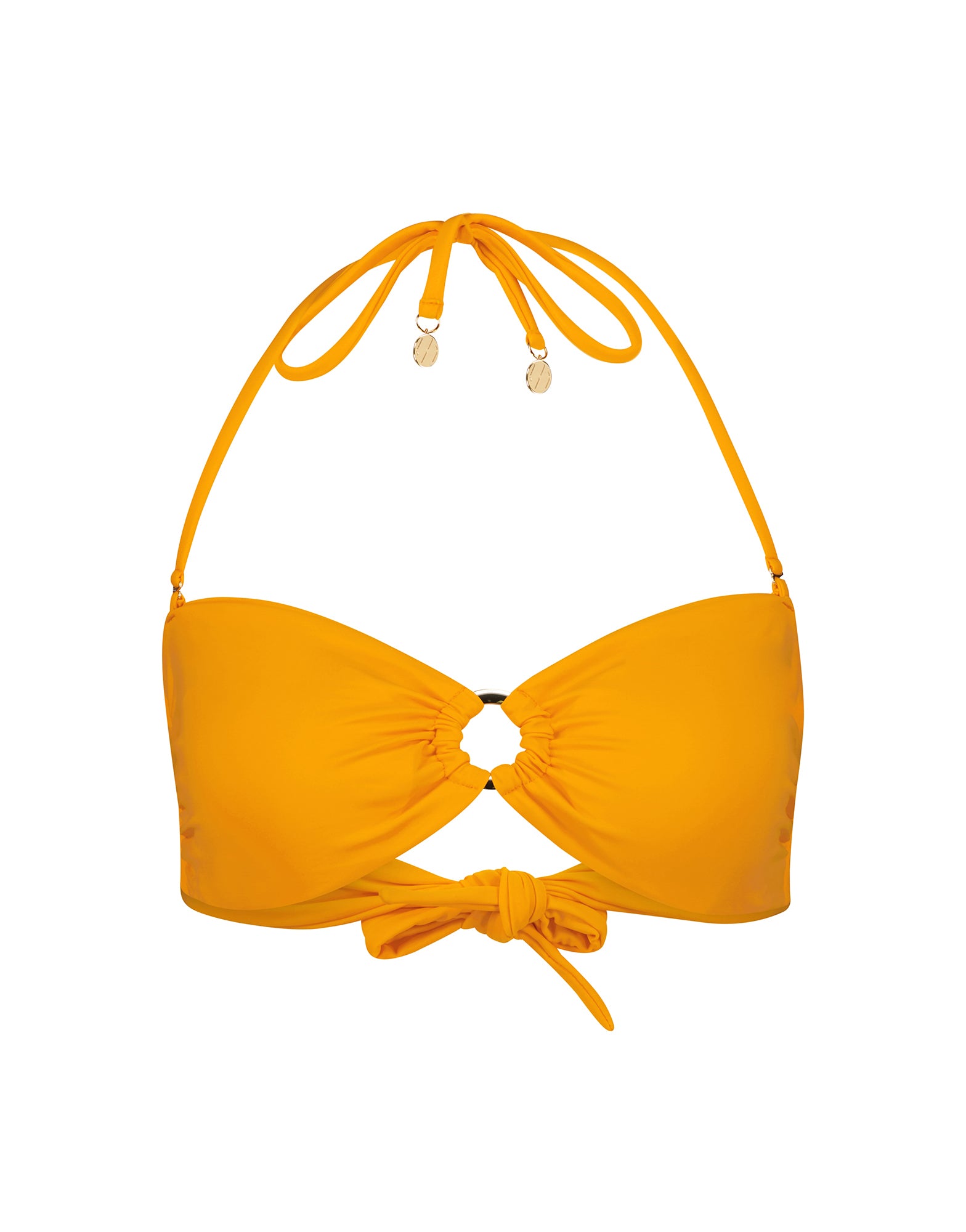 Pearla Bandeau Bikini Top | Orange