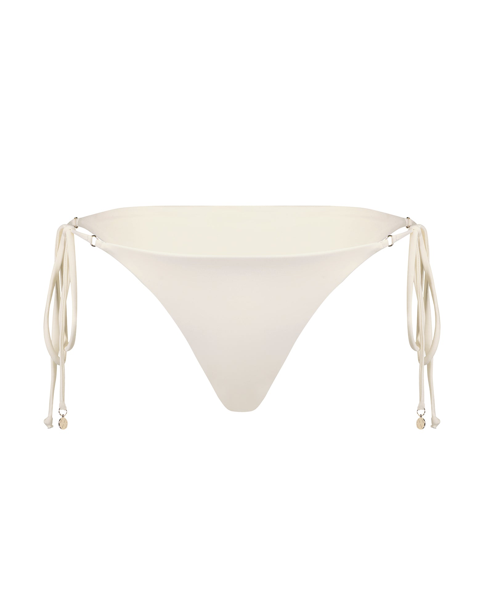 Starr Side Tie Bikini Bottom | White