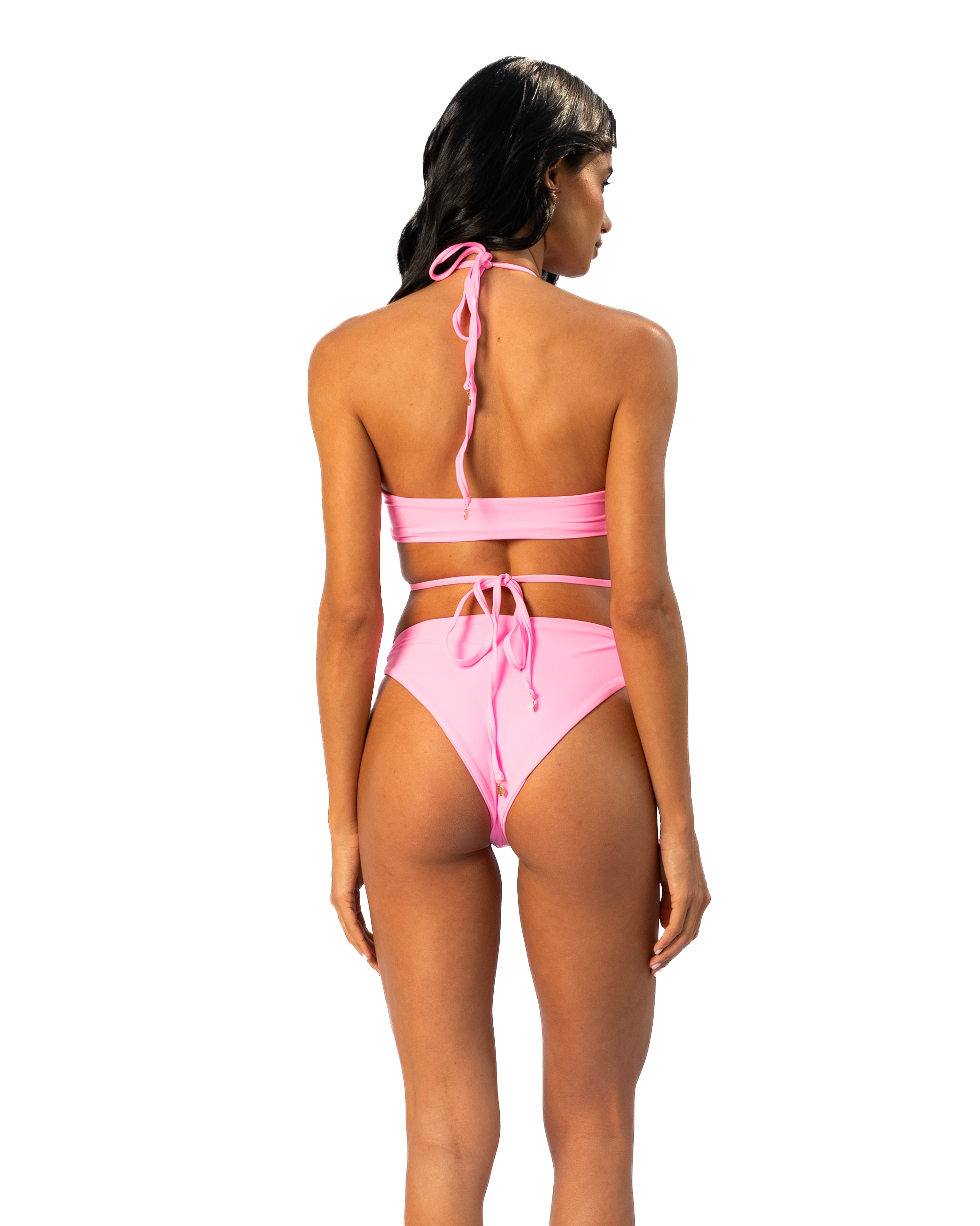 Lucida  Bottom Side-Tie Bikini |Pink
