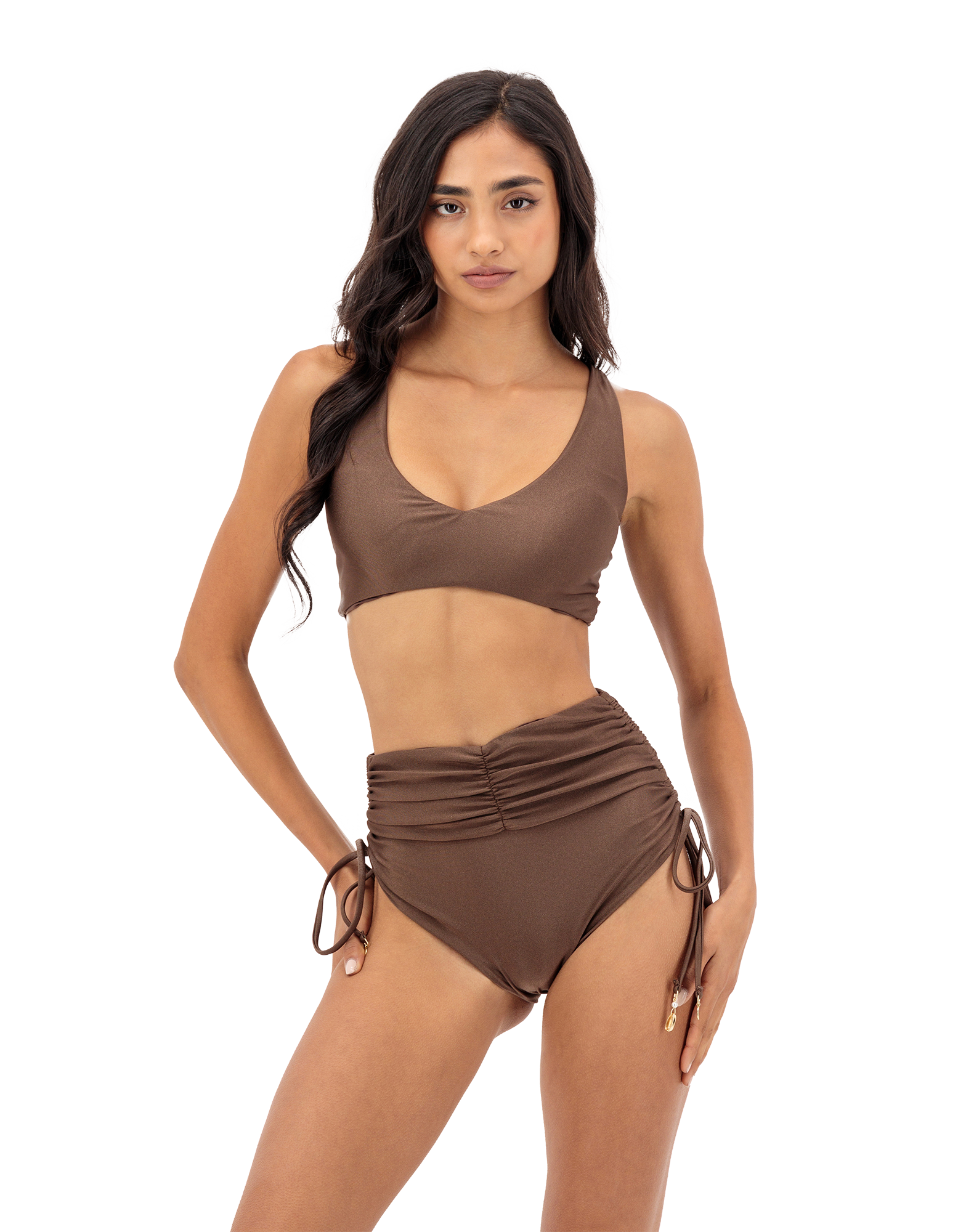 Faye Bikini Top | Brown