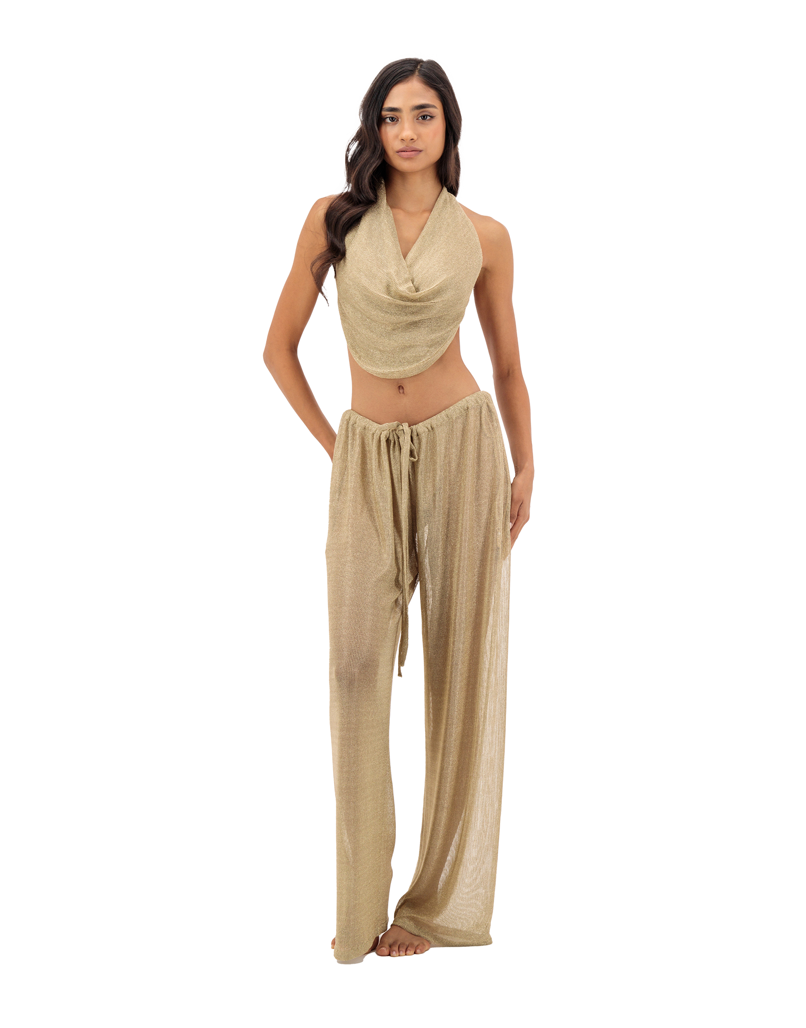 Aria Pants | Gold