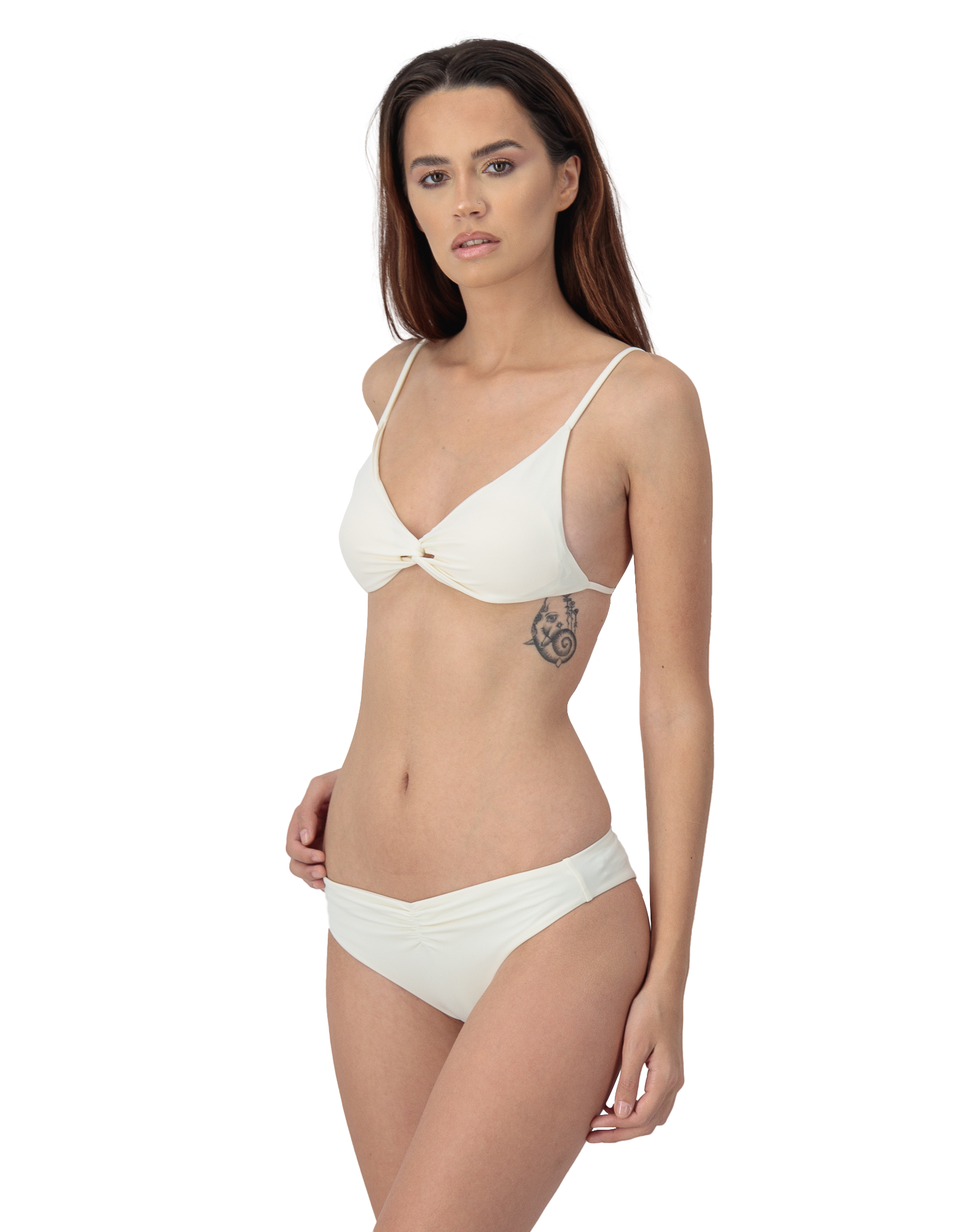 Isla Scoop Bikini Top | White