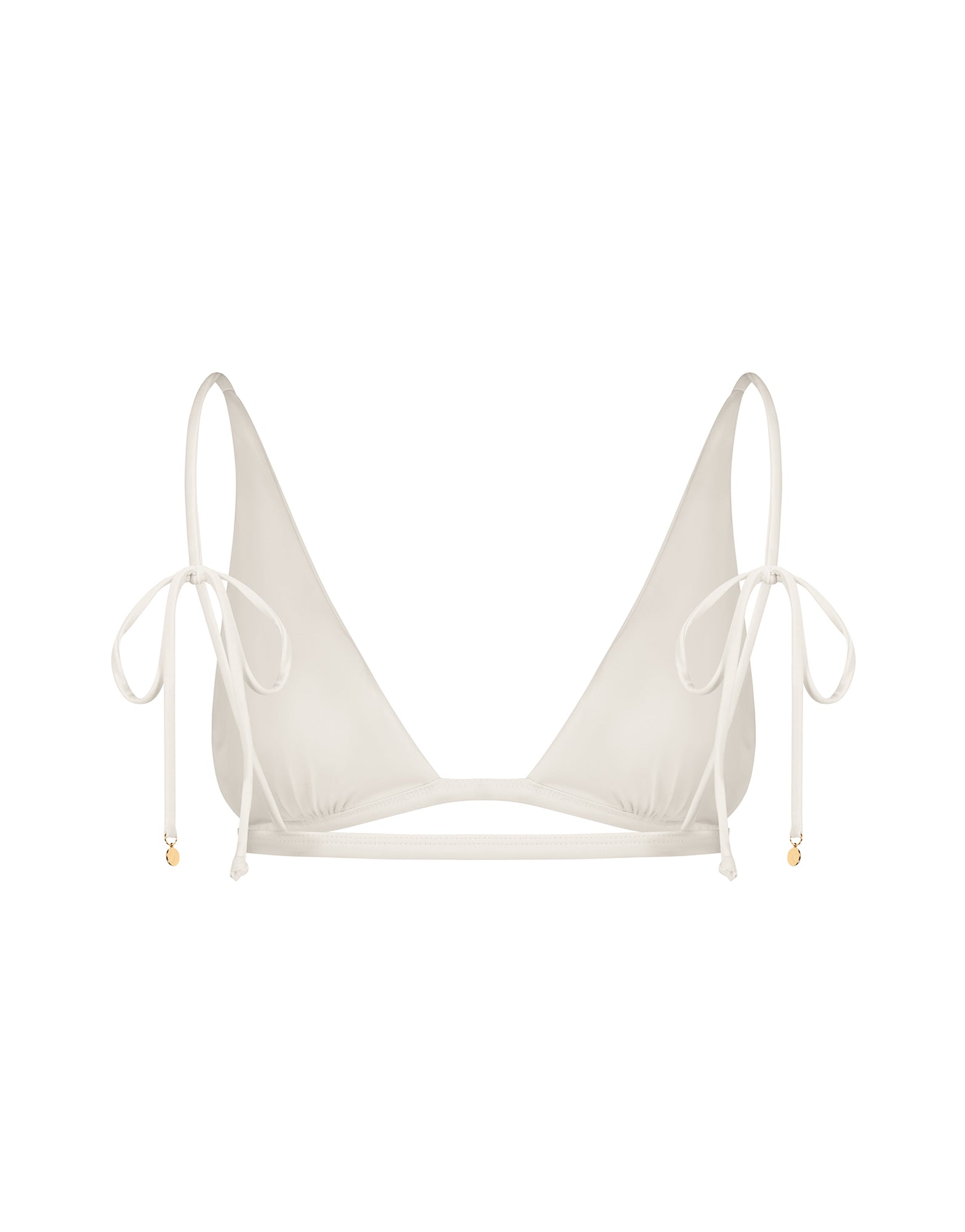 Nixie Bralette Bikini Top | White