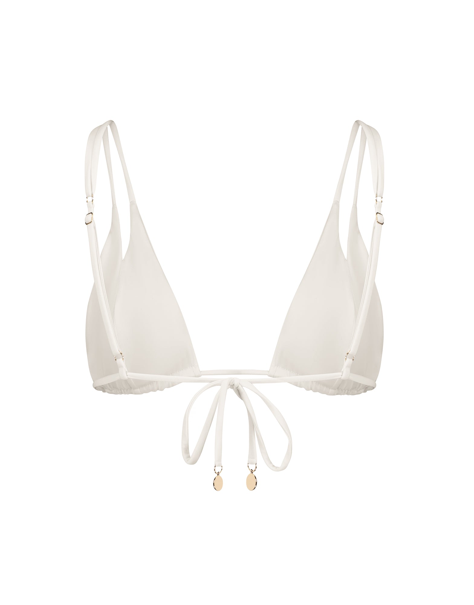 Starr Triangle Swimwear Top | White