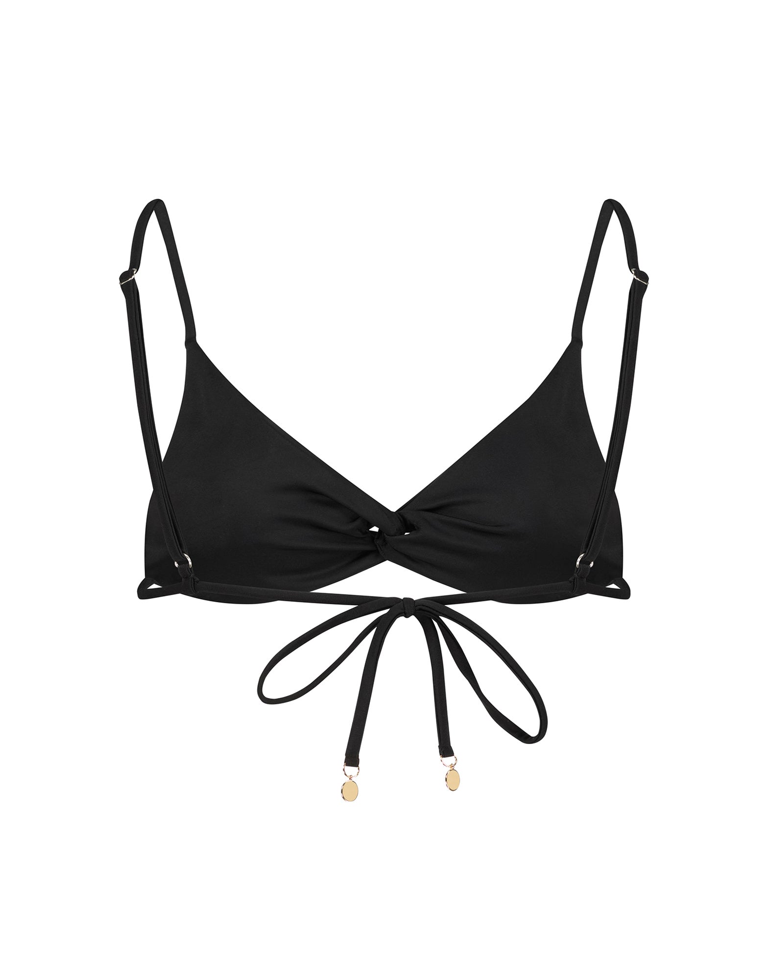 Isla Scoop Bikini Top | Black