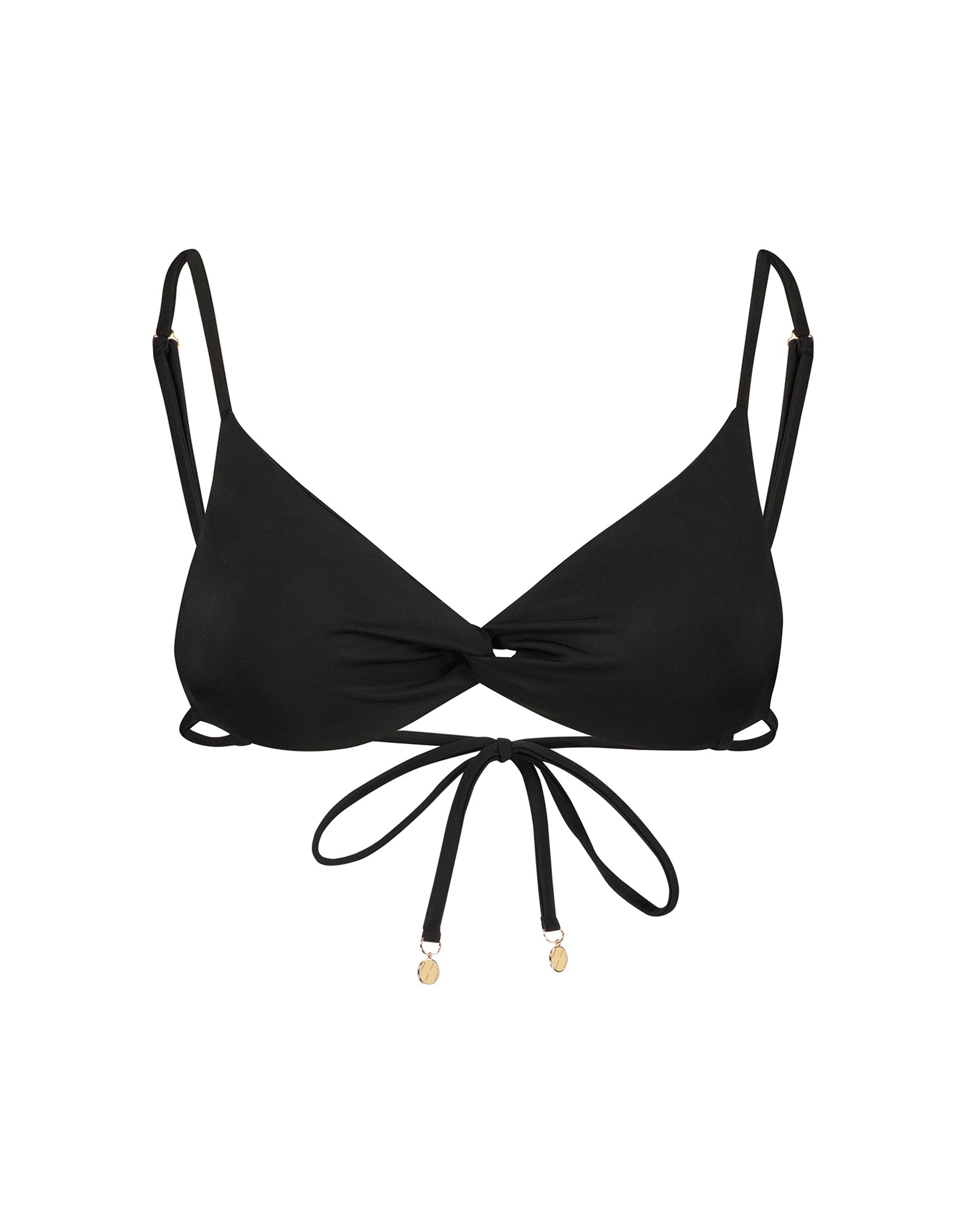 Isla Scoop Bikini Top | Black
