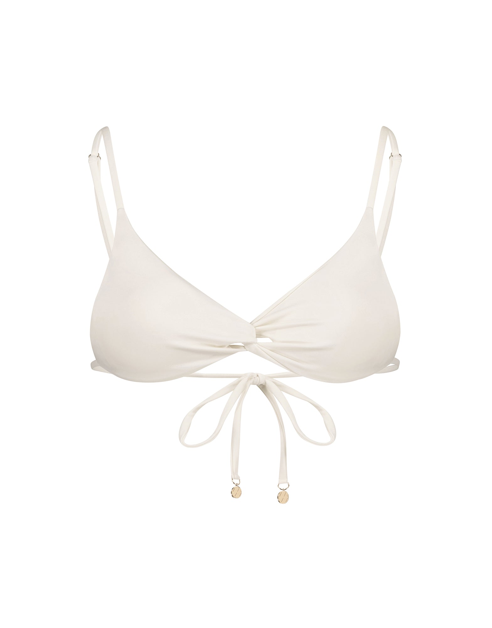 Isla Scoop Bikini Top | White