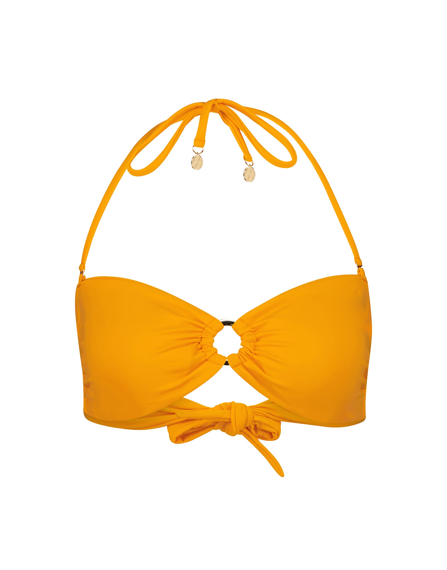 Pearla  Bandeau Bikini Top | Orange