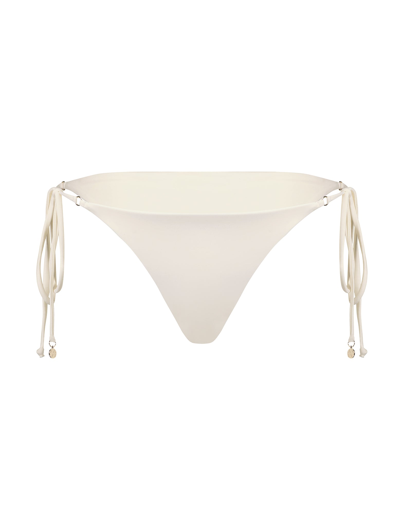 Starr Side Tie Bikini Bottom | White