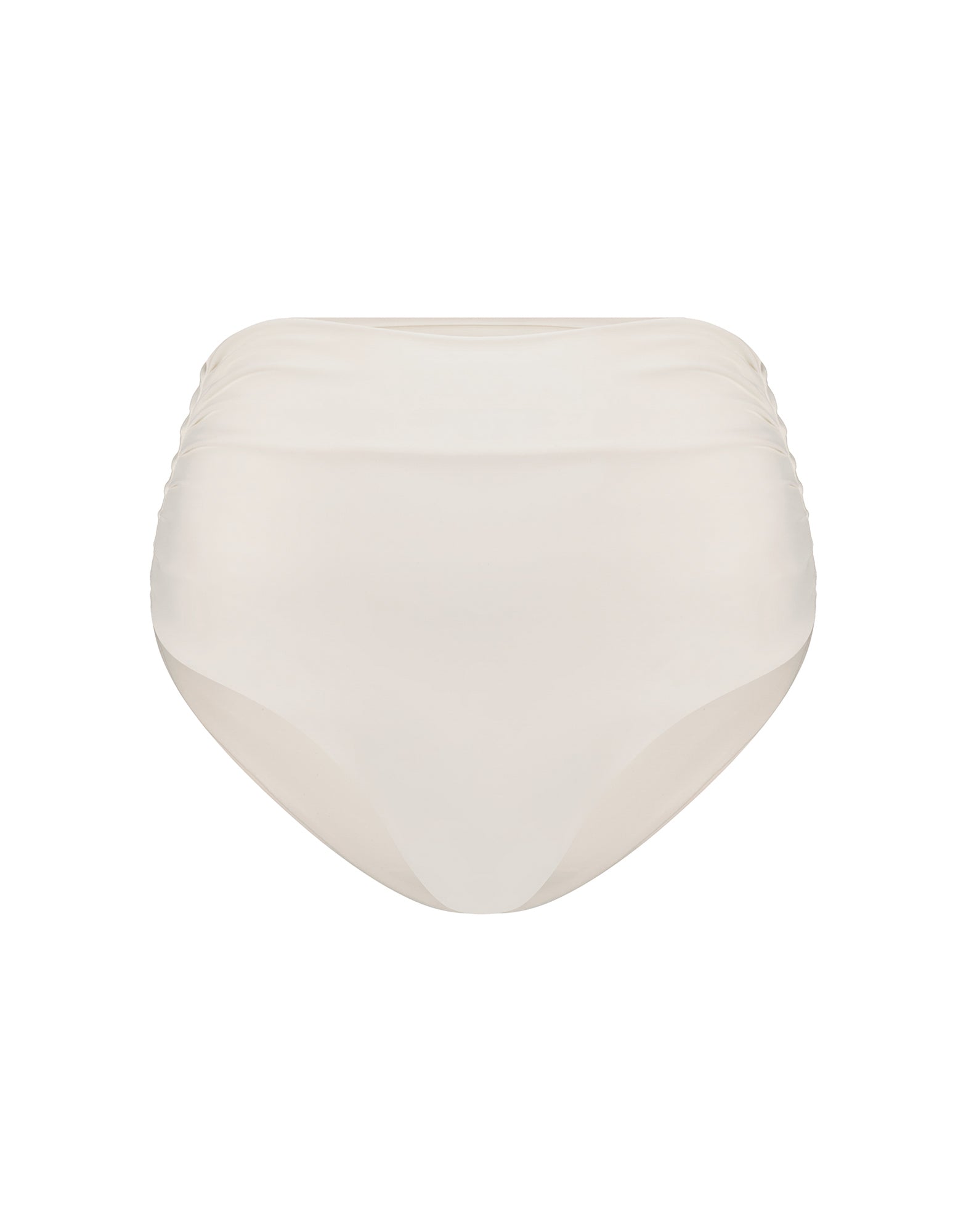 Nixie High Waisted Bikini Bottom | White